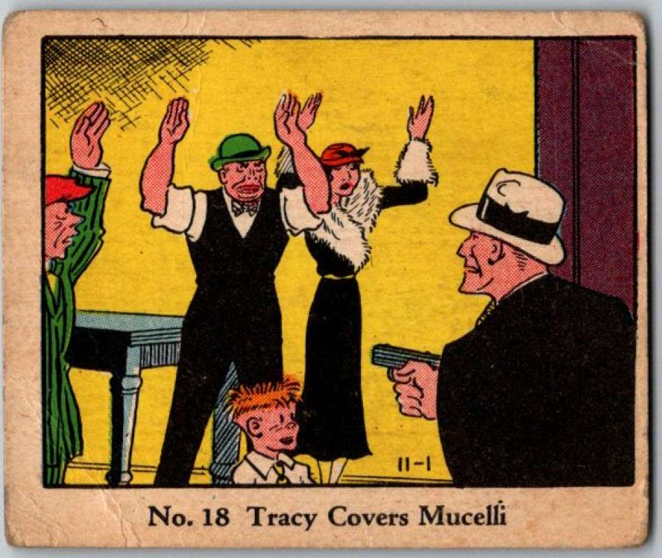 1937 Caramels Dick Tracy #18 Tracy Covers Mucelli V36146