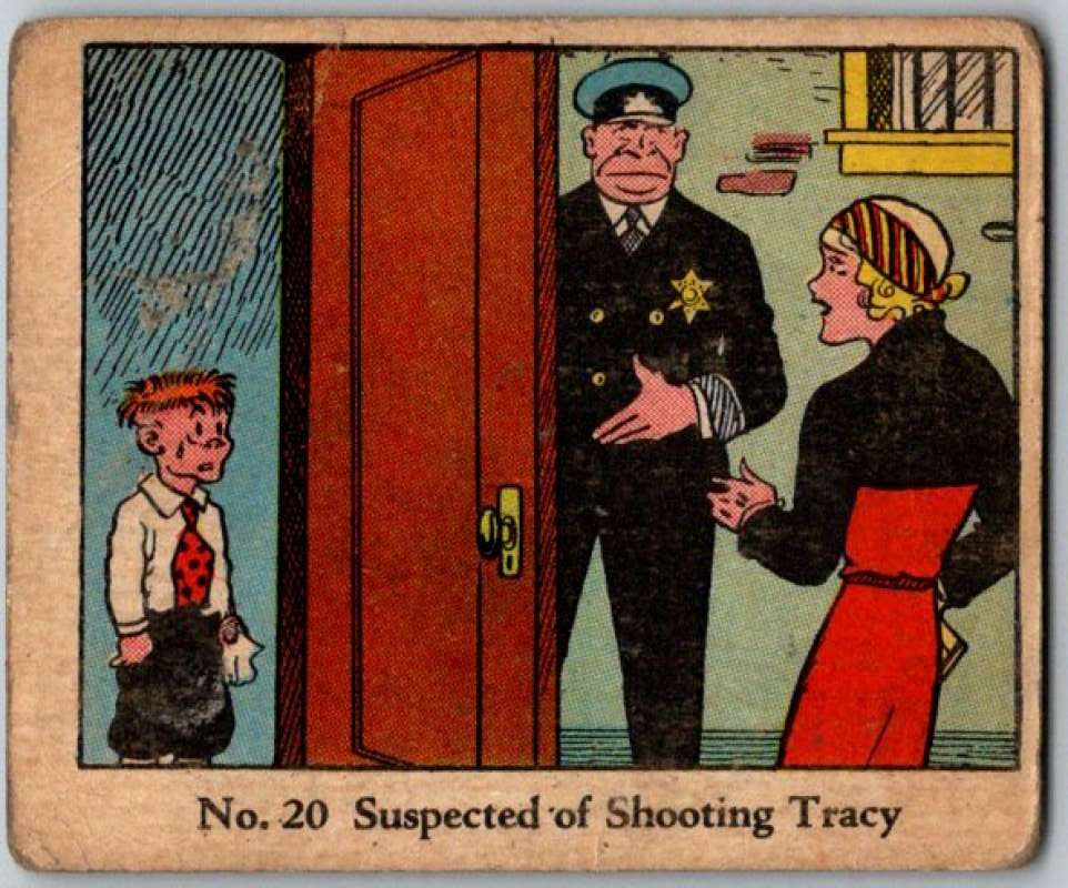 1937 Caramels Dick Tracy #20 Suspected of Shooting Tracy V36147