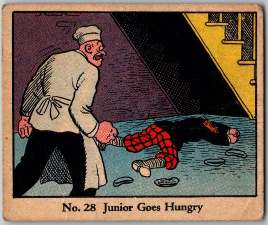 1937 Caramels Dick Tracy #28 Junior Goes Hungry   V36152