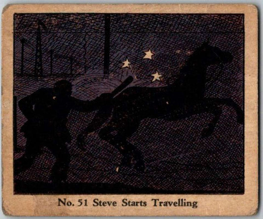 1937 Caramels Dick Tracy #51 Steve Starts Travelling   V36164