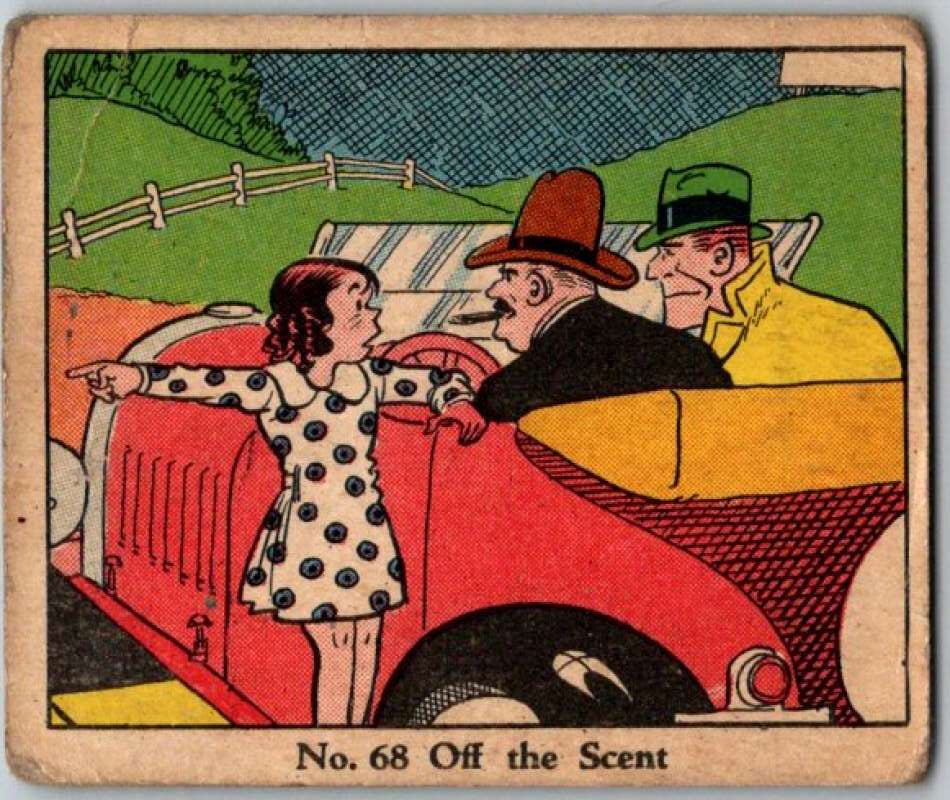 1937 Caramels Dick Tracy #68 Off the Scent V36171