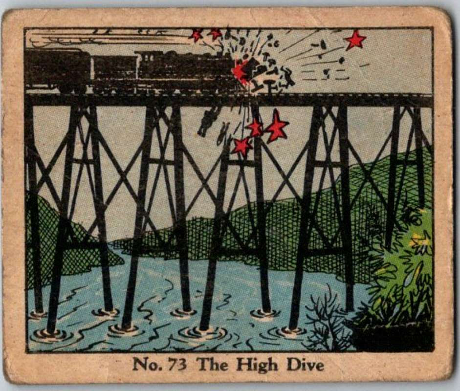 1937 Caramels Dick Tracy #73 The High Dive V36175