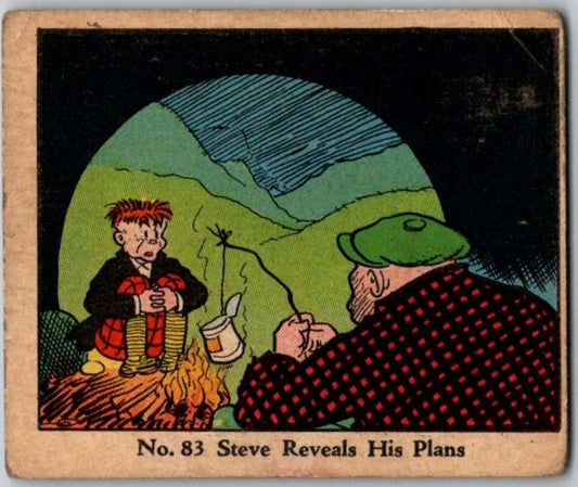 1937 Caramels Dick Tracy #83 Steve Reveals His Plans   V36180
