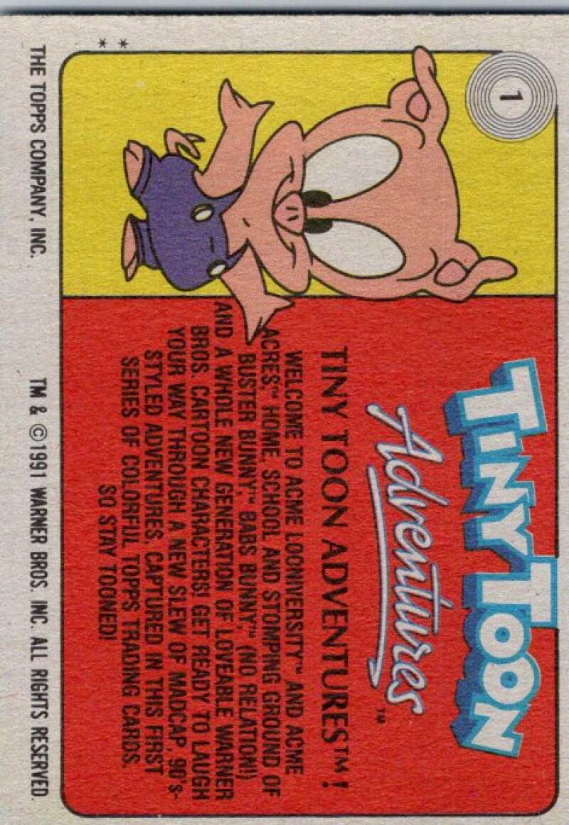 1991 Tiny Toon Adventure #1 Tiny Toon Adventures V36186