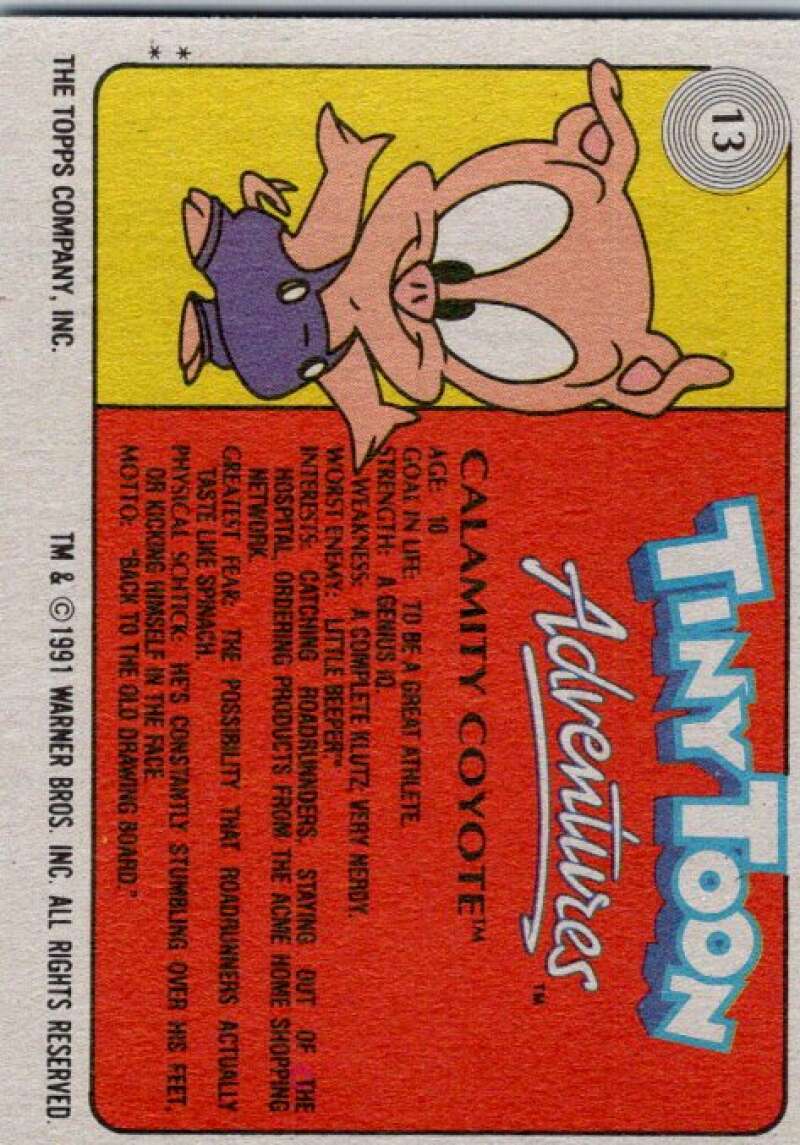 1991 Tiny Toon Adventure #13 Calamity Coyote V36197