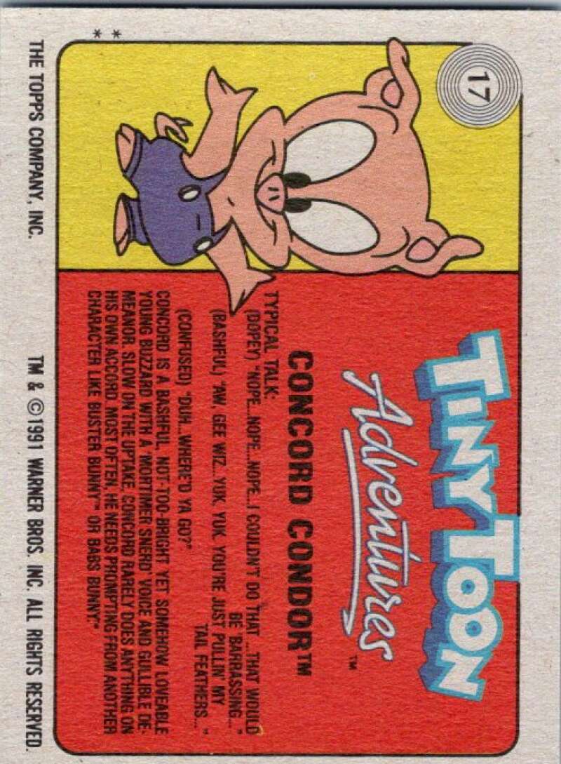 1991 Tiny Toon Adventure #17 Concord Condor V36200