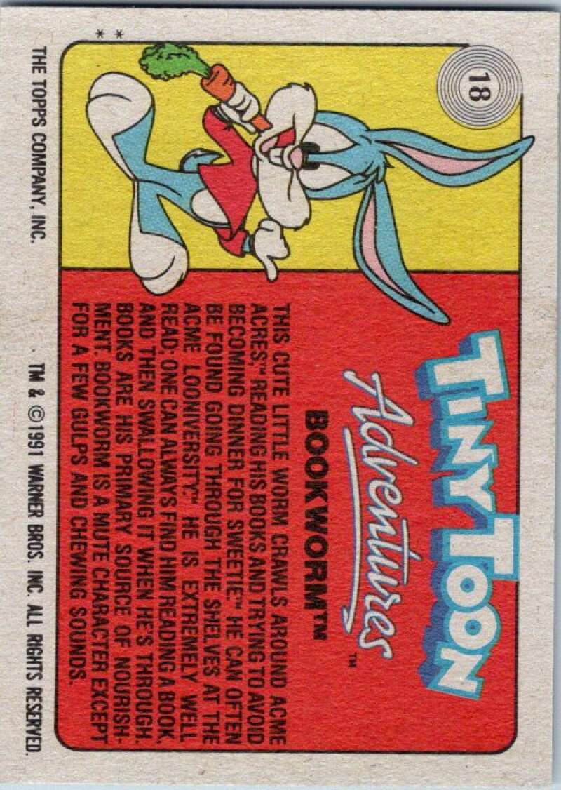 1991 Tiny Toon Adventure #18 Bookworm V36201