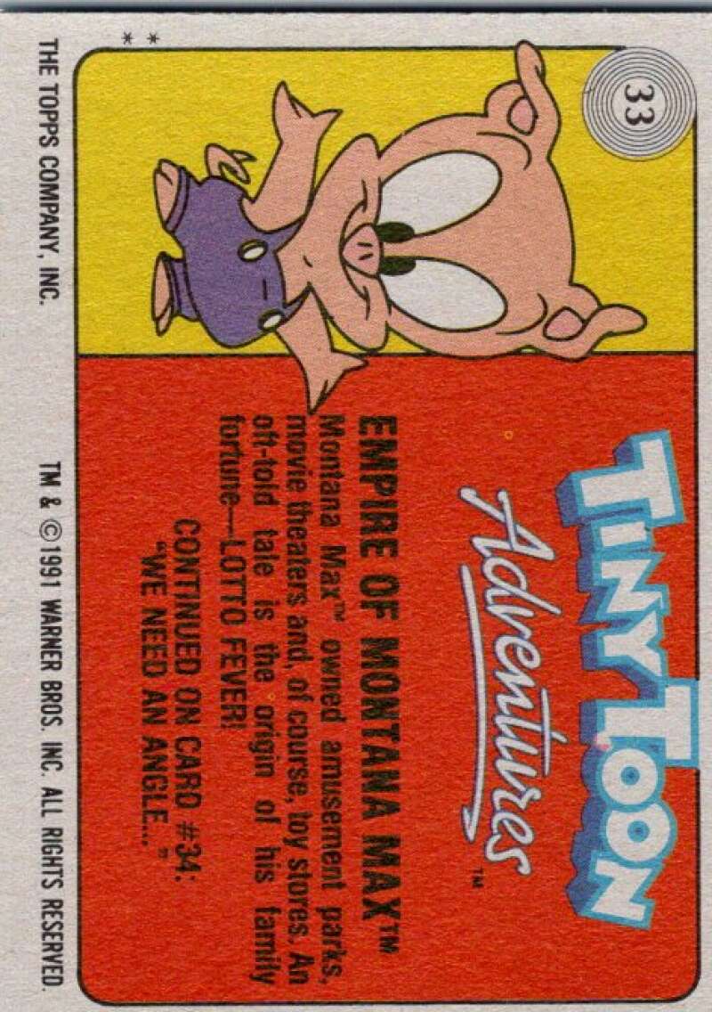 1991 Tiny Toon Adventure #33 Empire of Montana Max V36212