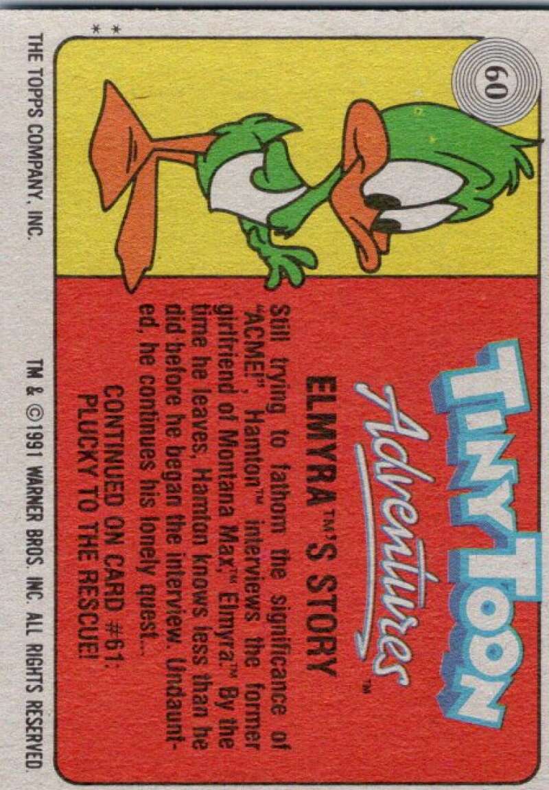 1991 Tiny Toon Adventure #60 Elmyra's Story V36232