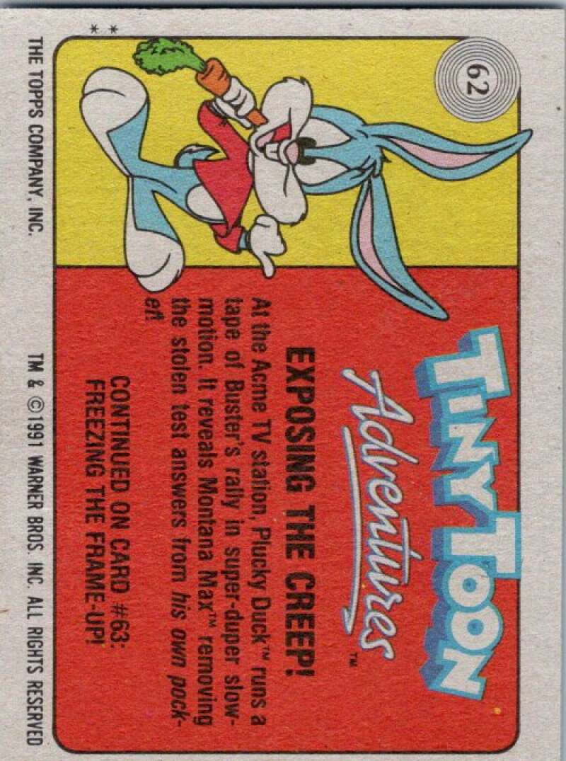 1991 Tiny Toon Adventure #62 Exposing the Creep V36235
