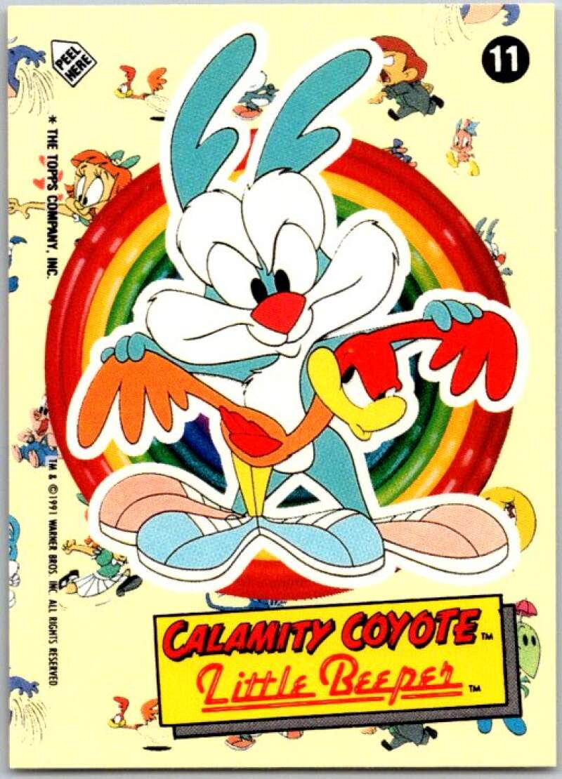 1991 Tiny Toon Adventure Sticker #11 Calamity Coyote V36247