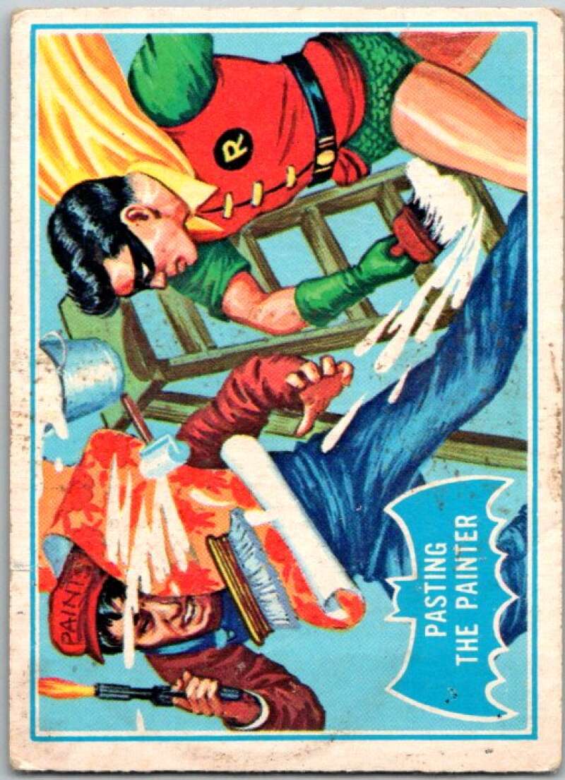 1966 Topps Batman Series Blue Bat #27 Pasting the Painter V36276