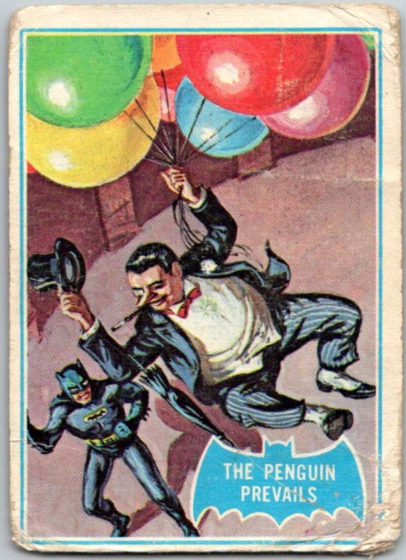 1966 Topps Batman Series Blue Bat #28 Concrete Conquest V36277