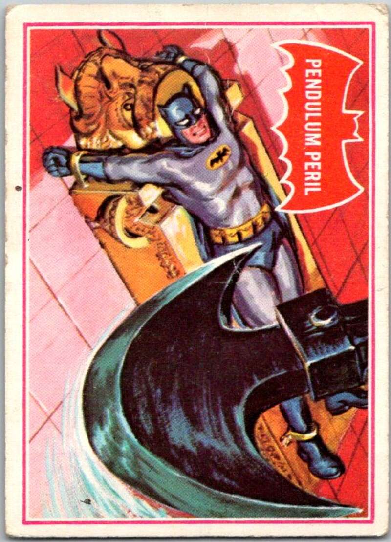 1966 Topps Batman Series Red Bat #5 Pendulum Peril V36287
