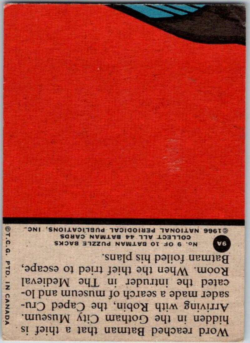 1966 Topps Batman Series Red Bat #9 Knighting a Thief V36288