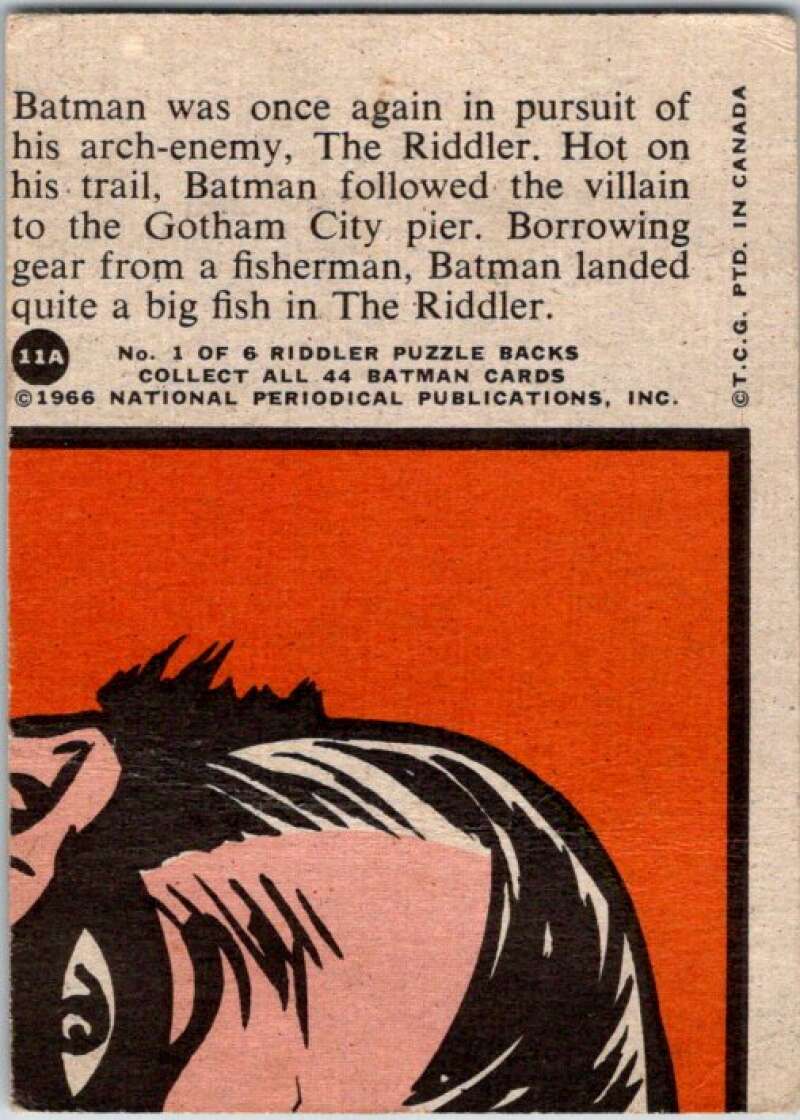 1966 Topps Batman Series Red Bat #11 Landing a Big One V36290