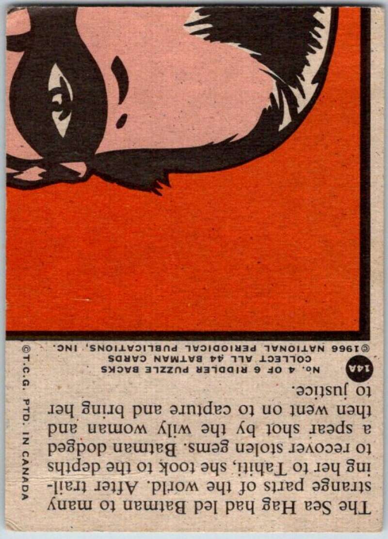 1966 Topps Batman Series Red Bat #14 Danger in the Depths V36294