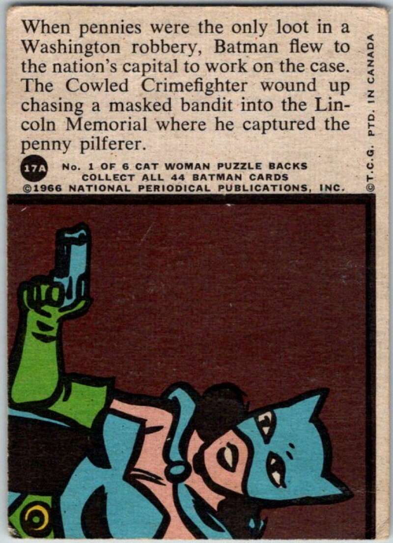 1966 Topps Batman Series Red Bat #17 Link to Lincoln V36298
