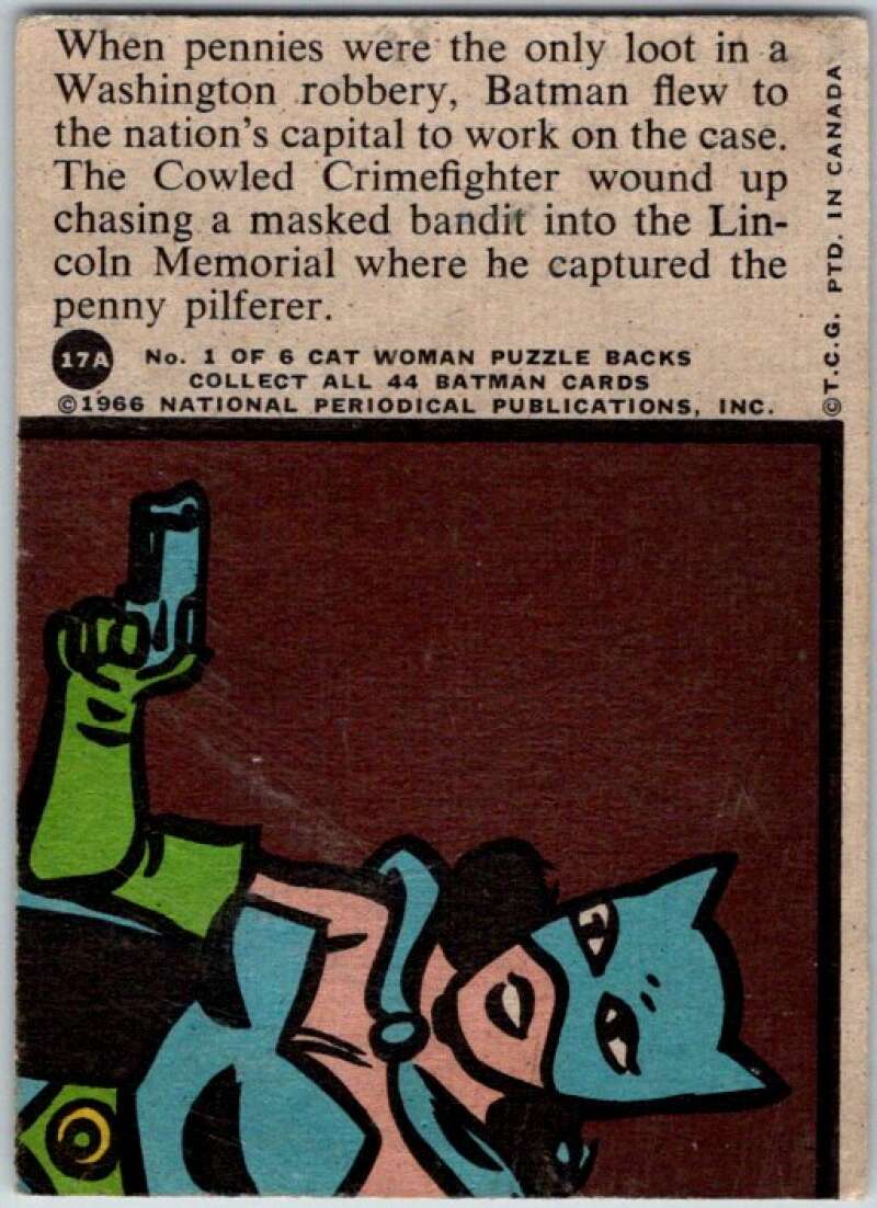 1966 Topps Batman Series Red Bat #17 Link to Lincoln V36299