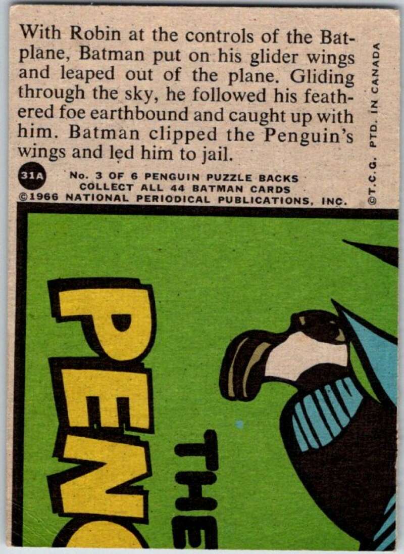 1966 Topps Batman Series Red Bat #31 Flying Foes V36307
