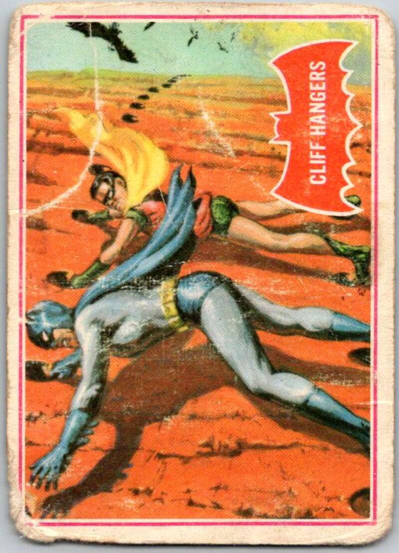 1966 Topps Batman Series Red Bat #36 Cliff Hangers V36313
