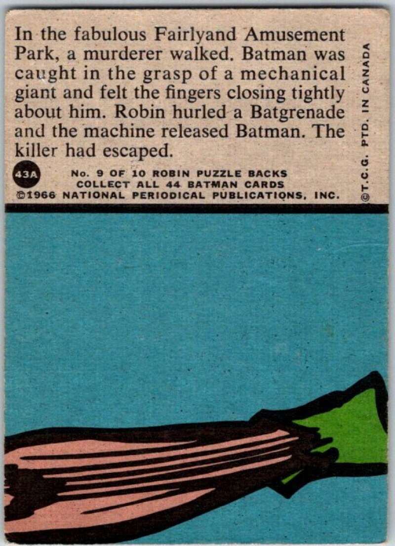 1966 Topps Batman Series Red Bat #43 Menace in Fairyland V36320