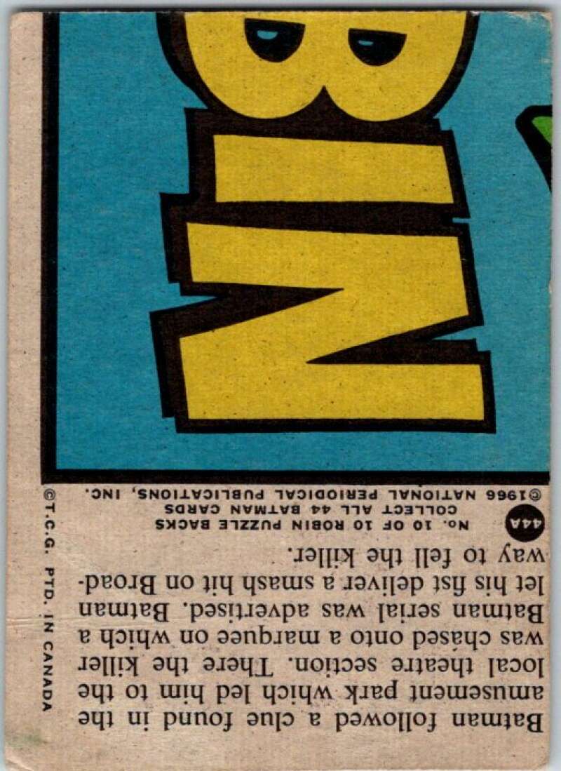 1966 Topps Batman Series Red Bat #44 Batman on Broadway V36321