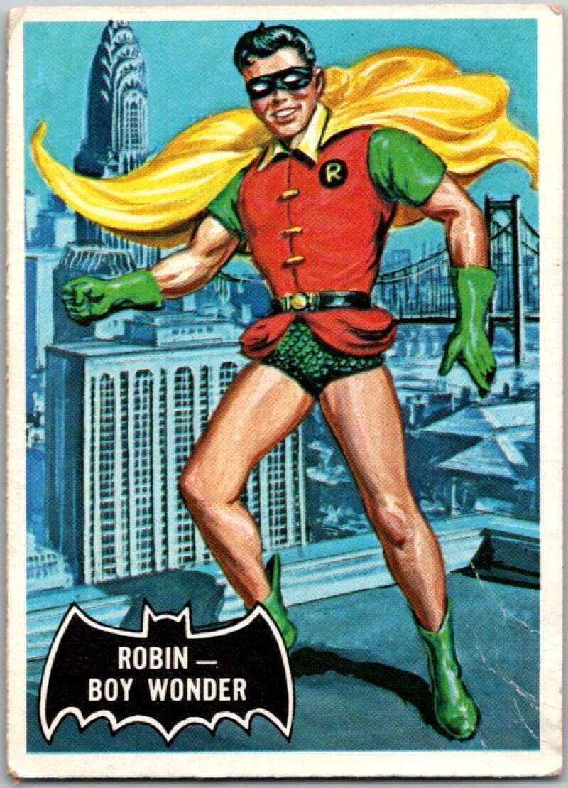 1966 Topps Batman Black Bat #2 Robin - Boy wonder V36422