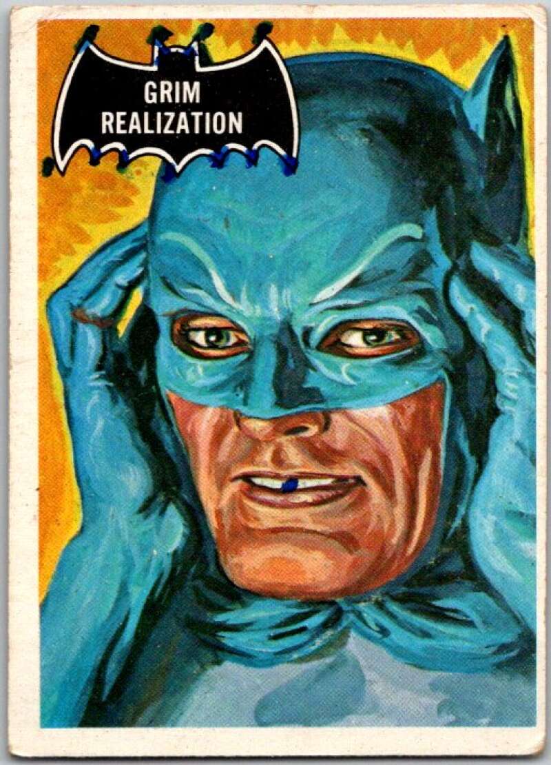 1966 Topps Batman Black Bat #7 Grim Realization V36424