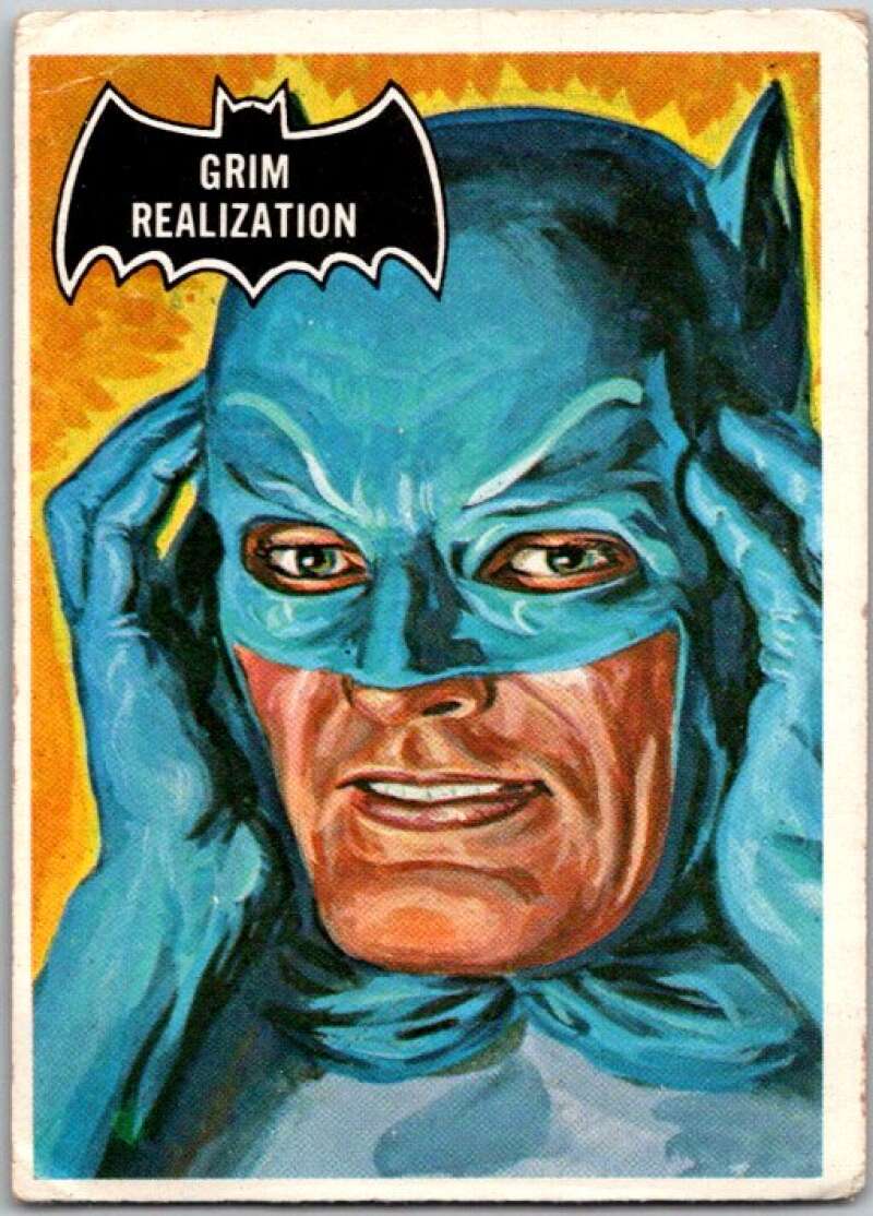 1966 Topps Batman Black Bat #7 Grim Realization V36425