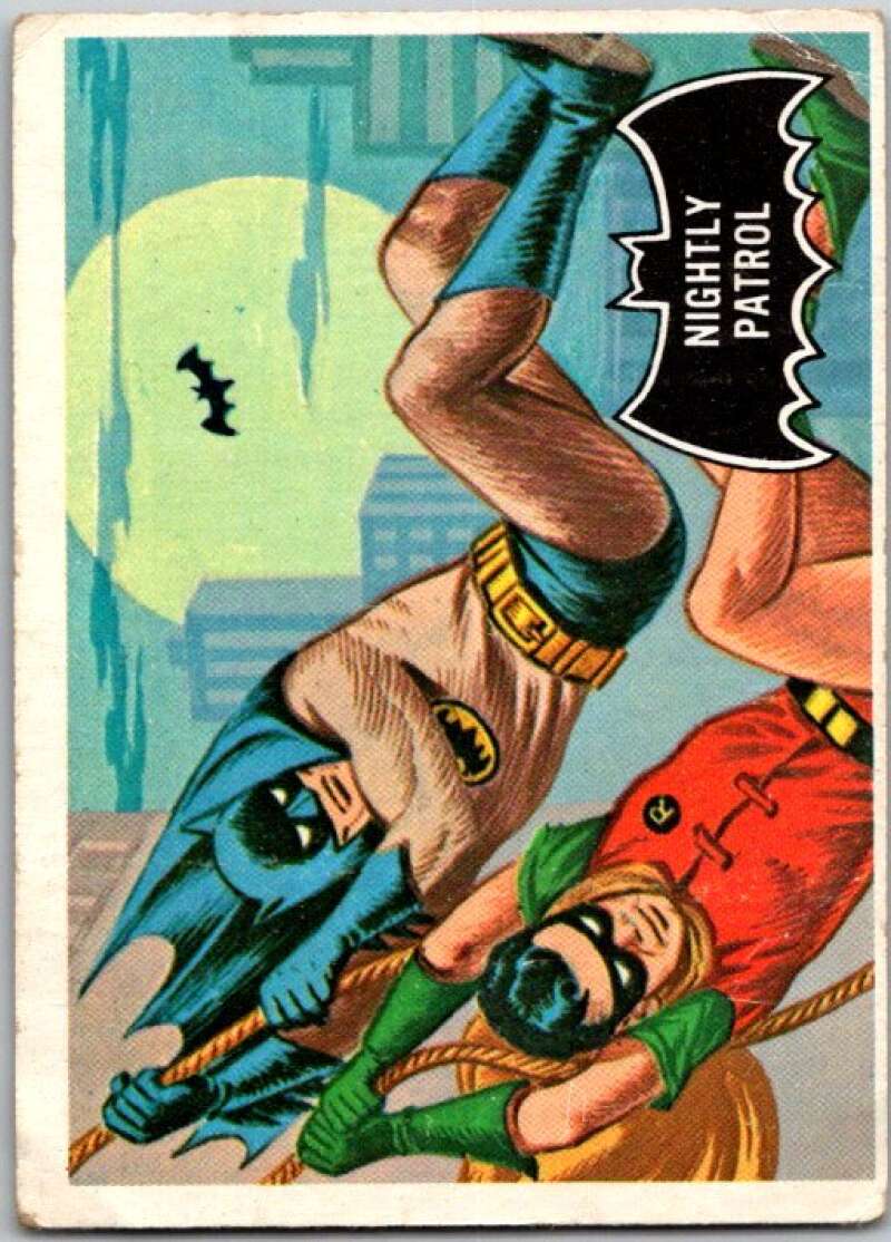 1966 Topps Batman Black Bat #14 Nightly Patrol V36434