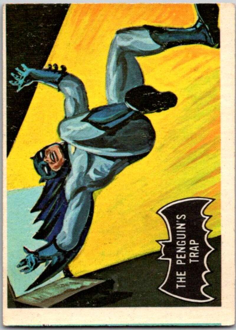 1966 Topps Batman Black Bat #16 The Penguin's Trap V36444
