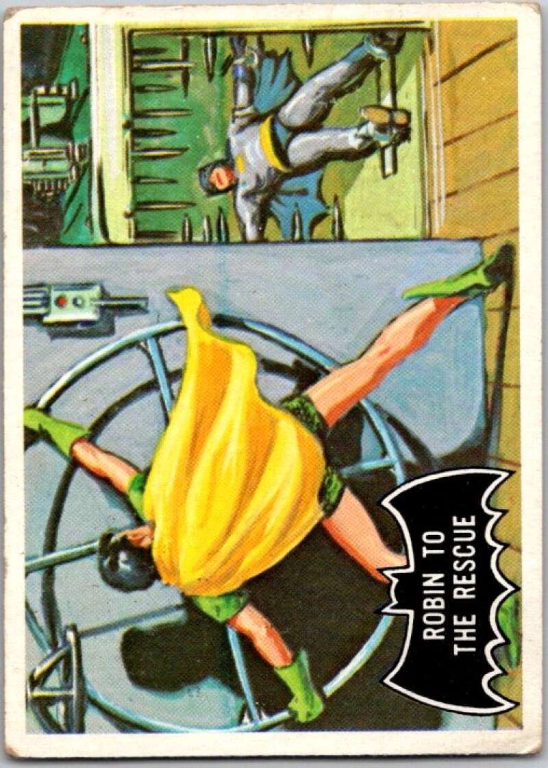 1966 Topps Batman Black Bat #20 Robin to the Rescue V36448
