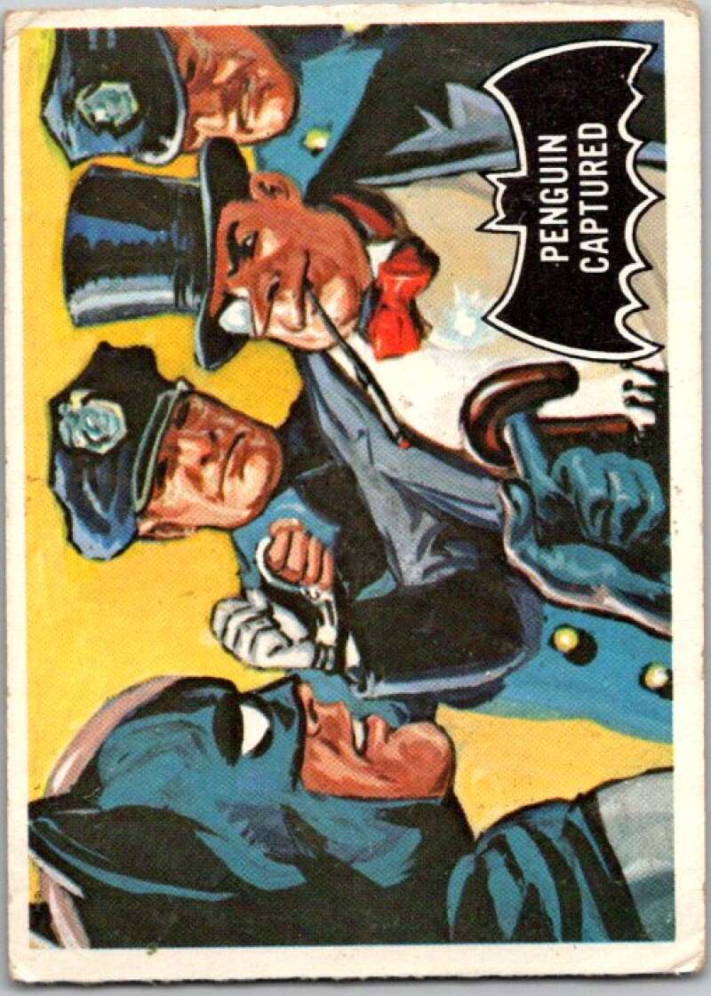 1966 Topps Batman Black Bat #24 Penguin Captured V36454