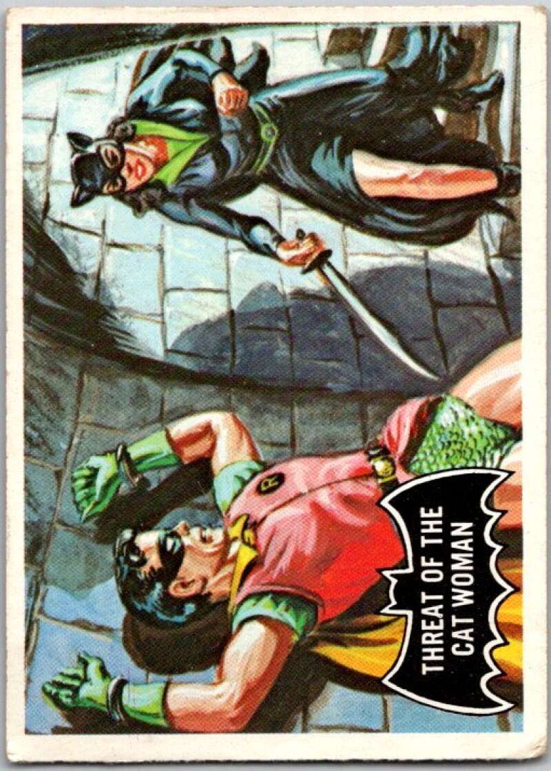 1966 Topps Batman Black Bat #31 Threat of the Cat Woman V36464