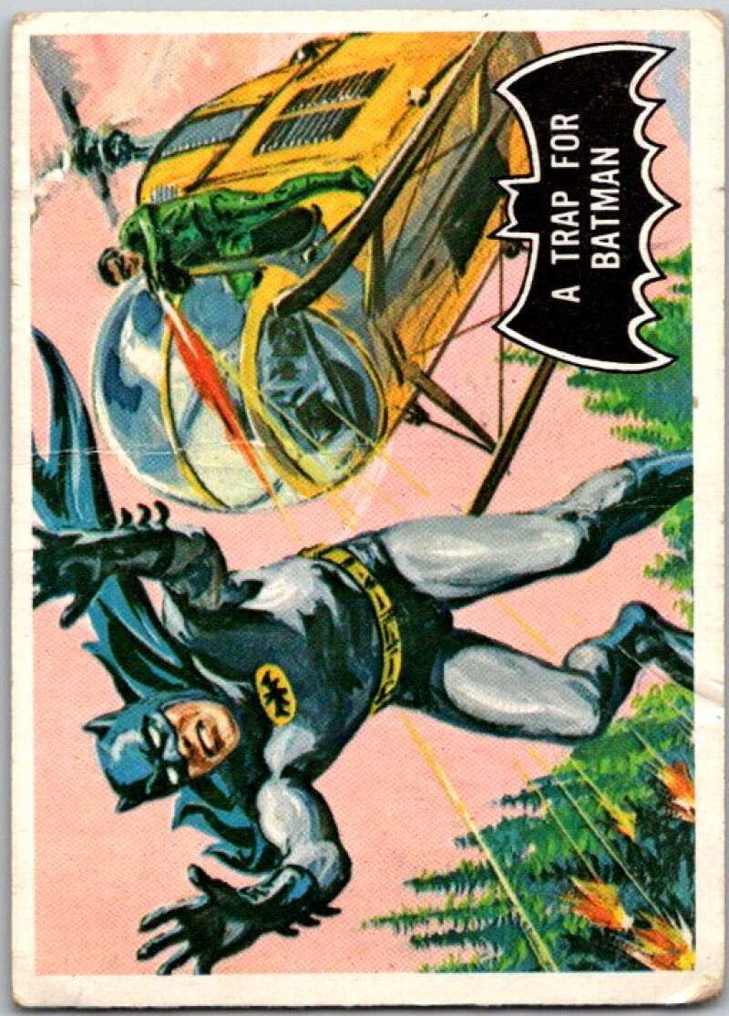 1966 Topps Batman Black Bat #37 A trap for Batman V36475