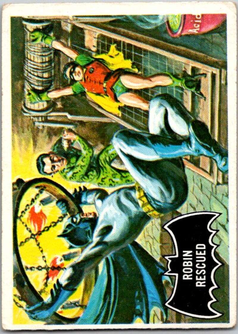 1966 Topps Batman Black Bat #38 Robin Rescued V36479