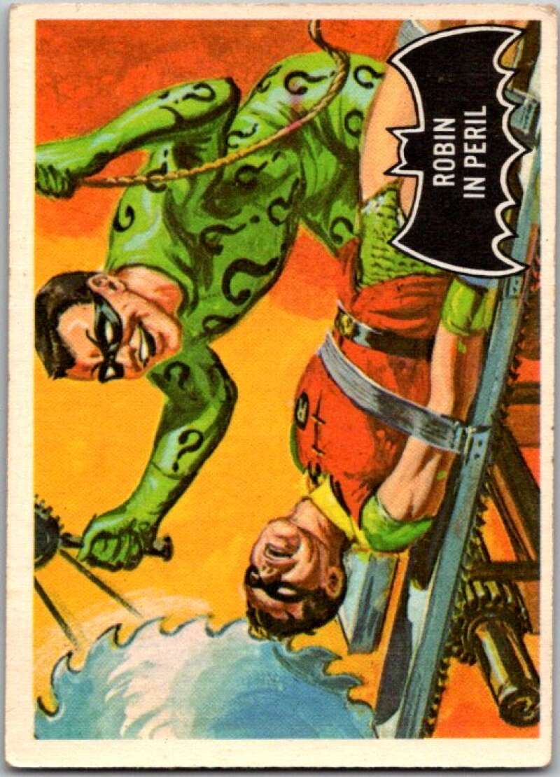 1966 Topps Batman Black Bat #42 Robin in Peril V36483