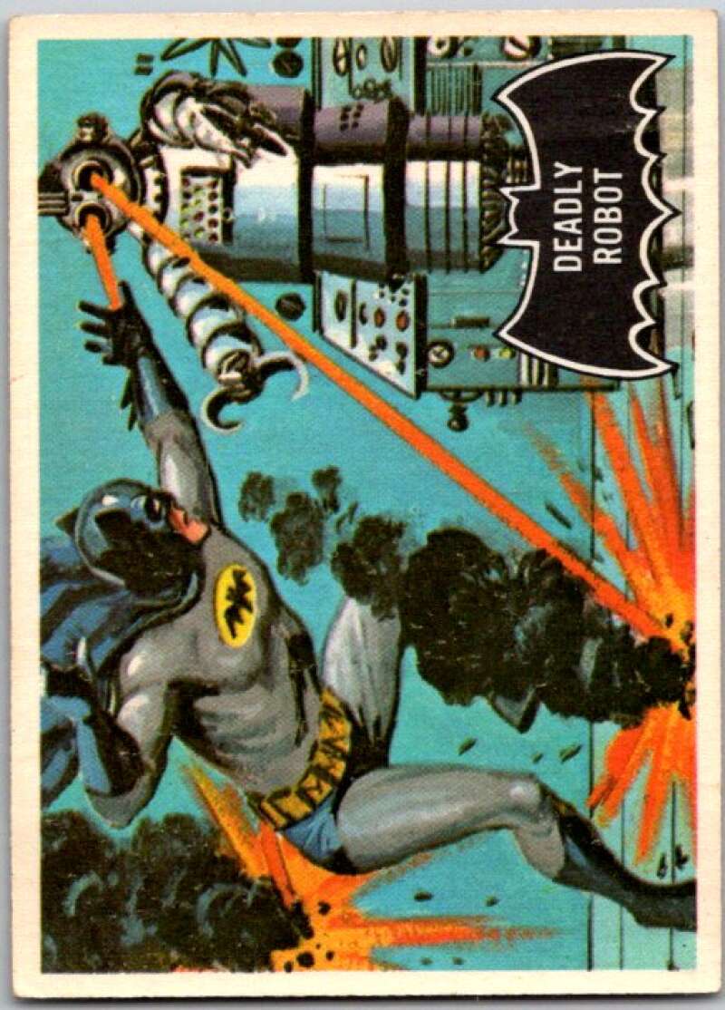 1966 Topps Batman Black Bat #47 Deadly Robot V36495
