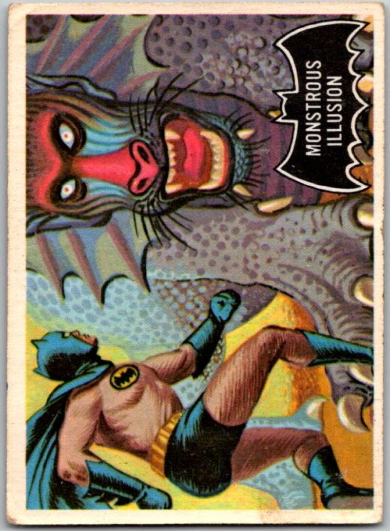 1966 Topps Batman Black Bat #48 Monstrous Illusion V36496