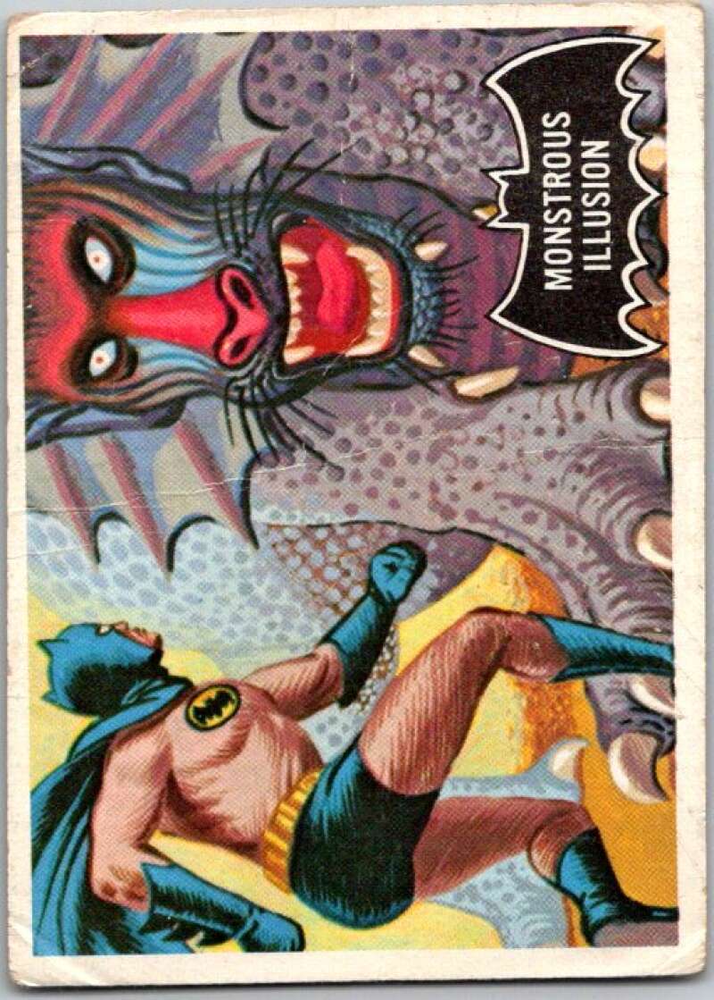 1966 Topps Batman Black Bat #48 Monstrous Illusion V36497