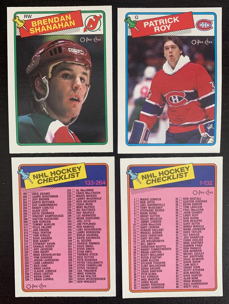 1988-89 O-Pee-Chee Complete Set 1-264 NM-Mint Hull, Roy *0189