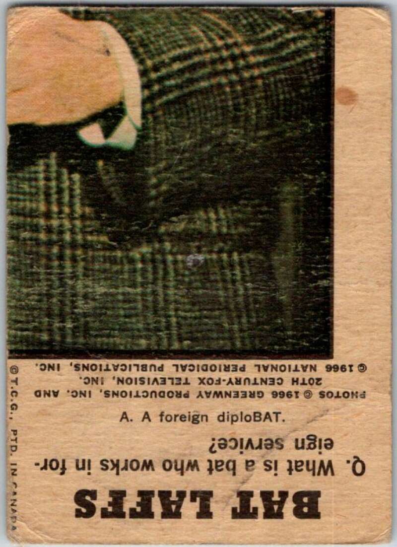1966 Topps Batman Laffs #23 Batman and Robin V36252