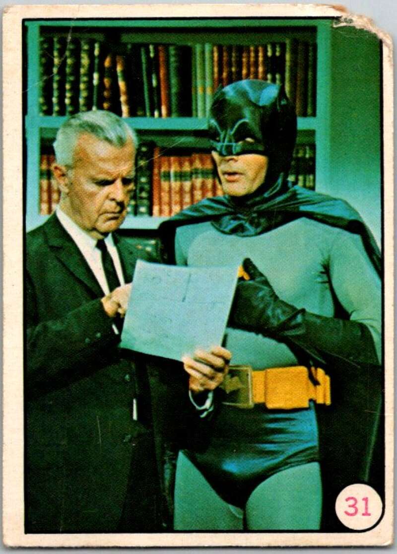 1966 Topps Batman Laffs #31 Commissioner Gordon and Batman V36256
