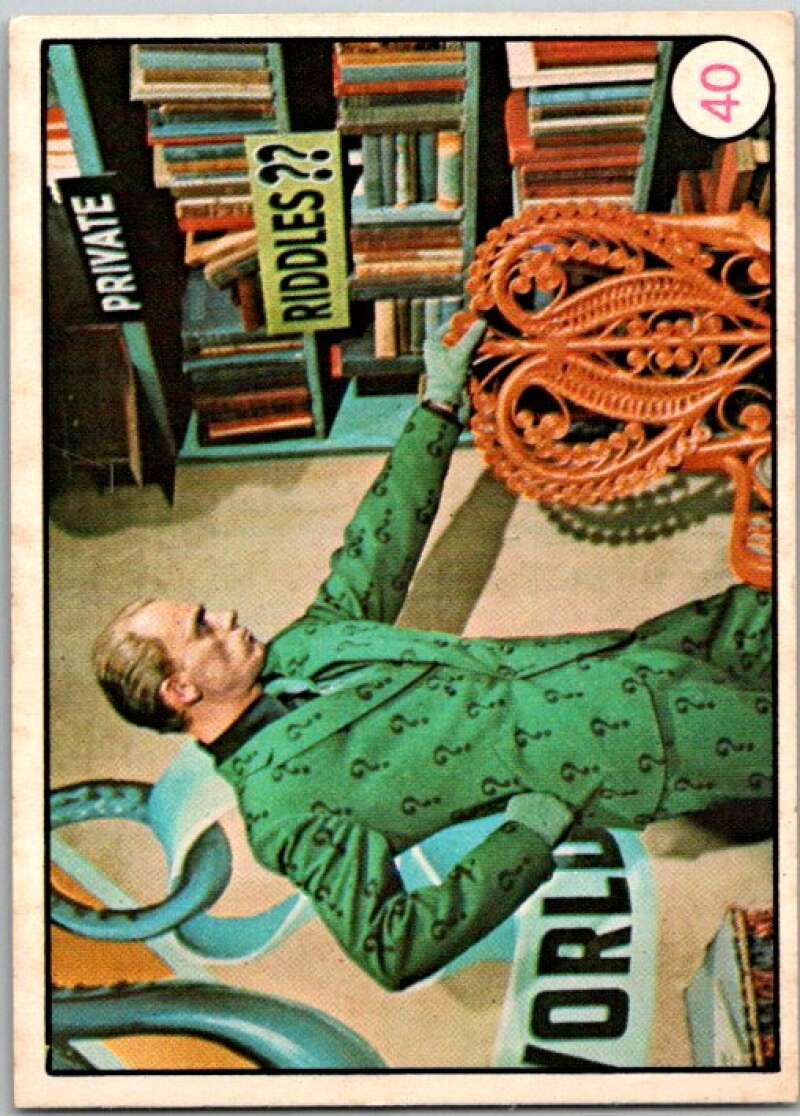 1966 Topps Batman Laffs #40 The Riddler V36262