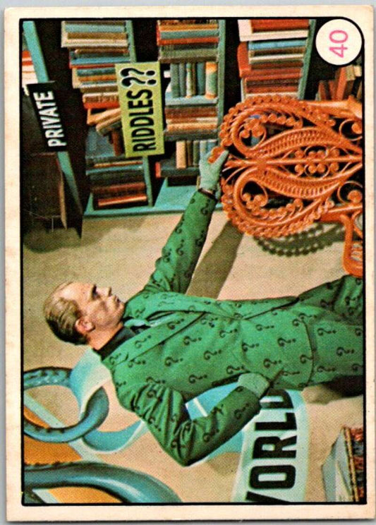 1966 Topps Batman Laffs #40 The Riddler   V36262