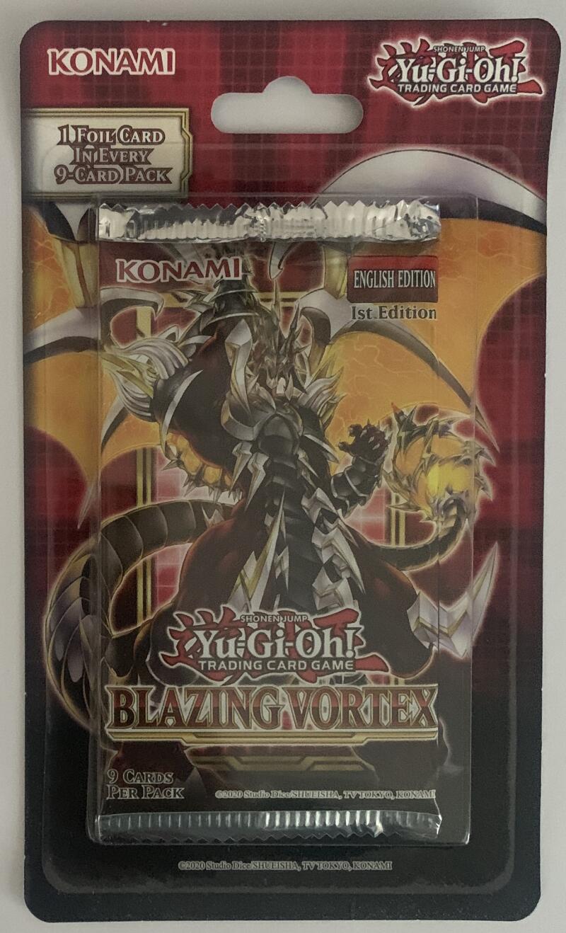 Yu-Gi-Oh! Blazing Vortex Booster Sealed Card Game Pack - English Edition