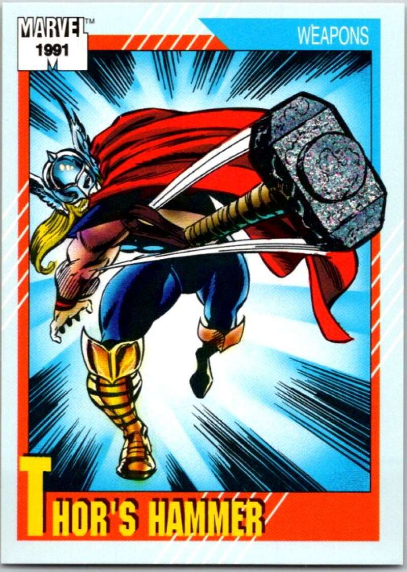 1991 Impel Marvel Universe #128 Thor's Hammer V36763