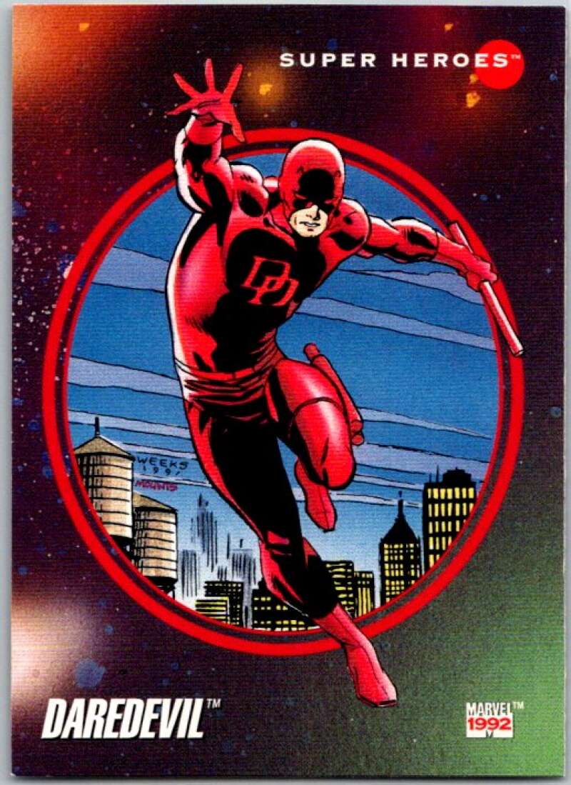 1992 Impel Marvel Universe #20 Daredevil V36777