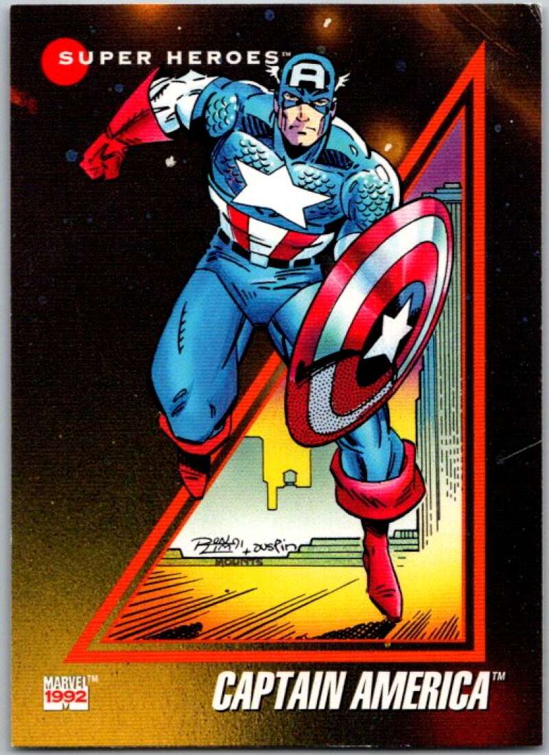 1992 Impel Marvel Universe #37 Captain America V36783
